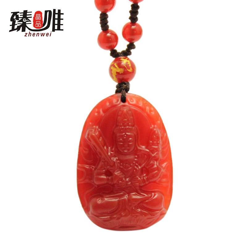 Zhen Wei Patron saint Akasagarbha Bodhisattva natural Carnelian agate Pendant 12 Zodiac Mascot giftin the Accessories/Fashion Jewelry, Pendant/Pendant  category - from Buy2taobao.com to provide professional Taobao agent buy service