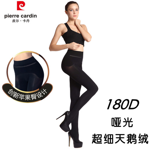 皮尔卡丹无缝连裤袜苹果臀天鹅绒