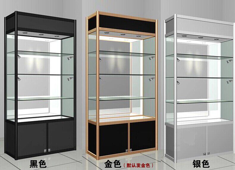 精品玻璃展示柜积分兑换礼品展柜手办模型乐高柜子产品样品陈列柜