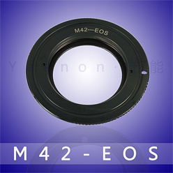 【艺能】M42螺口EOS机身 M42-EOS原芯片转接环,兼容5D3,1DS黑色