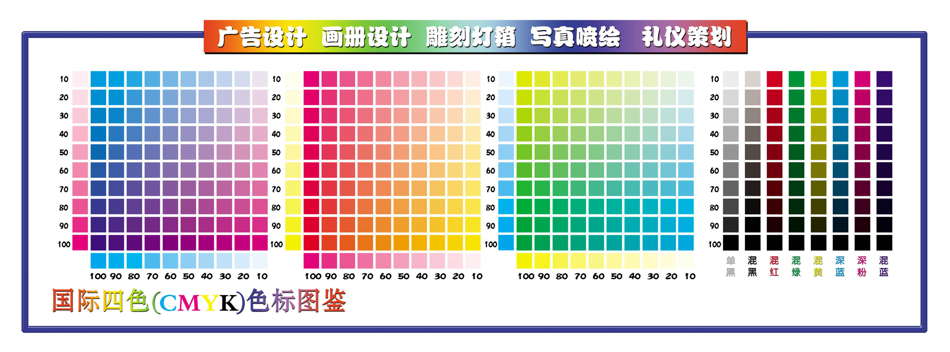208海报展板素材(制作)3886 cmyk色谱表