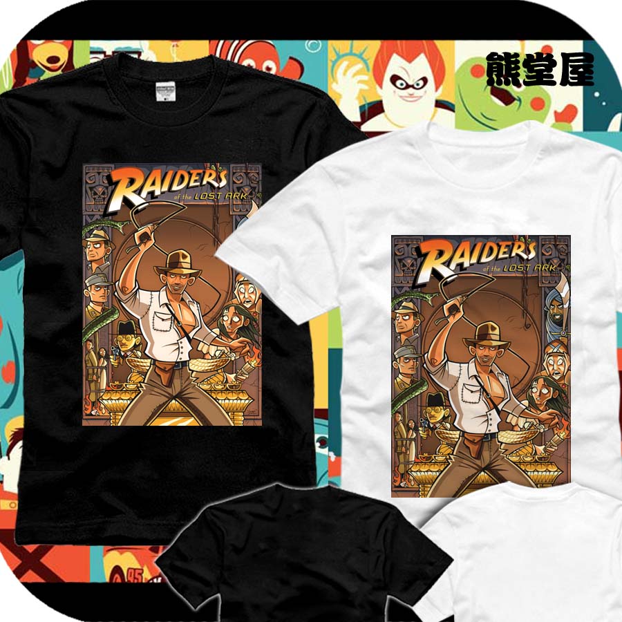衣服T恤短袖夺宝奇兵乔治卢卡斯史蒂文斯皮尔伯格印第安纳琼斯