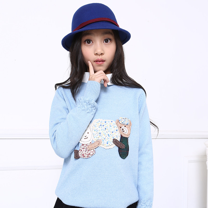Pull fille à manche longue - Ref 2105847 Image 1