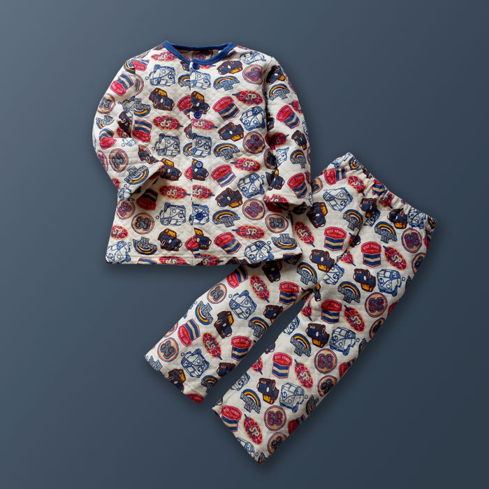 ■日单露男宝女宝小童空气层套装