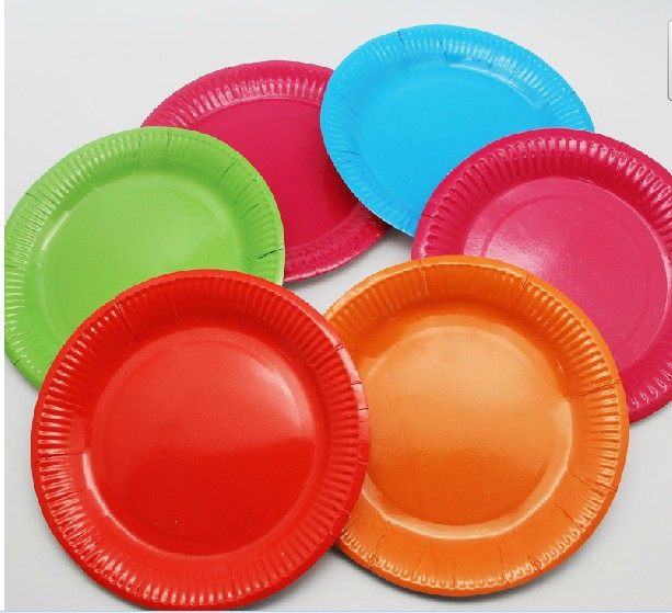 童年智造彩色纸盘18cm超大多色20只装手工diy制作材料包邮