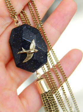 欧美复古独家孤品质感毛衣链