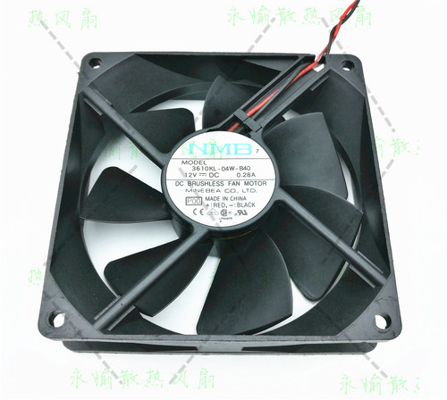 日本 NMB 3610KL-04W-B40 9225 12V 0.28A 9CM 机箱 电源散热风扇