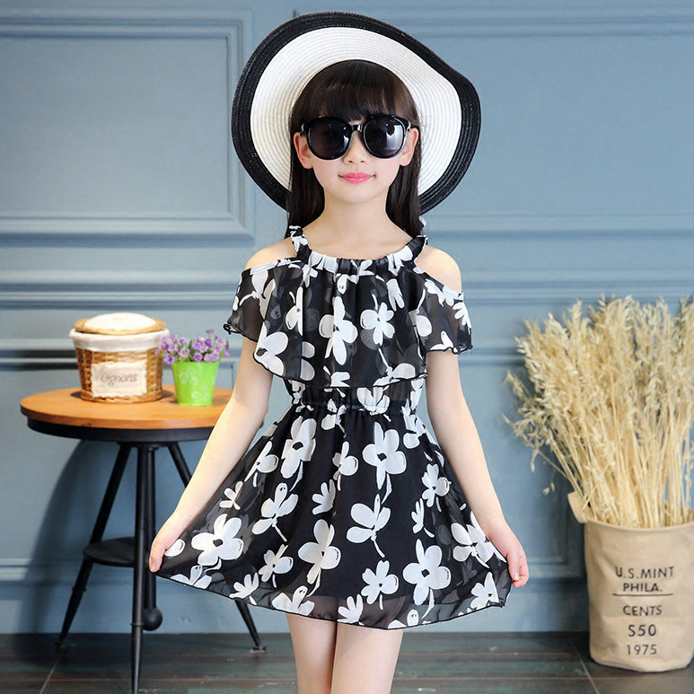 Robe enfant en mousseline de soie - Ref 2043921 Image 1