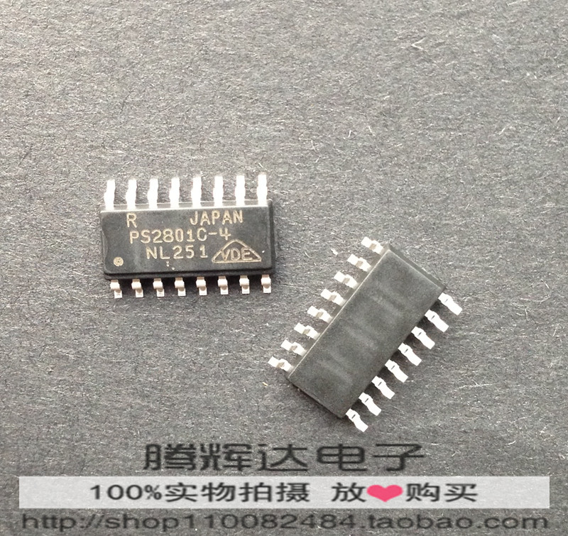 全新进口原装RENESAS PS2801C-4 SOP16 四路光电耦合器