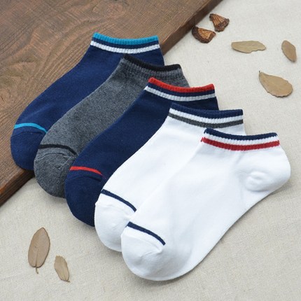 袜子男 低帮短袜夏季薄款运动袜防臭纯棉袜浅口隐形袜短筒船袜潮