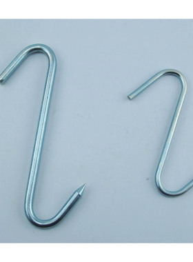 加粗户外挂钩牛肉钩 鸡肉 鸭肉钩 烧腊钩 S钩 腊肉钩 猎物钩