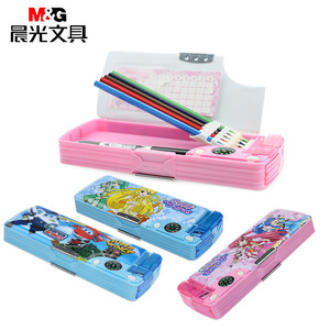 晨光小学生文具盒超级飞侠铅笔盒塑料 多功能笔盒儿童韩国创意