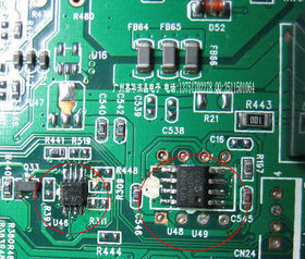 TCL   L32E9 MS88C 机芯   电源管理IC 12F675  写好程序现货