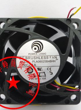 全新动力PLA06025B48HH 6025 48V 0.1A散热风扇6厘米HZDO