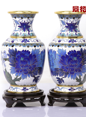 景泰蓝花瓶特色商务工艺品摆件