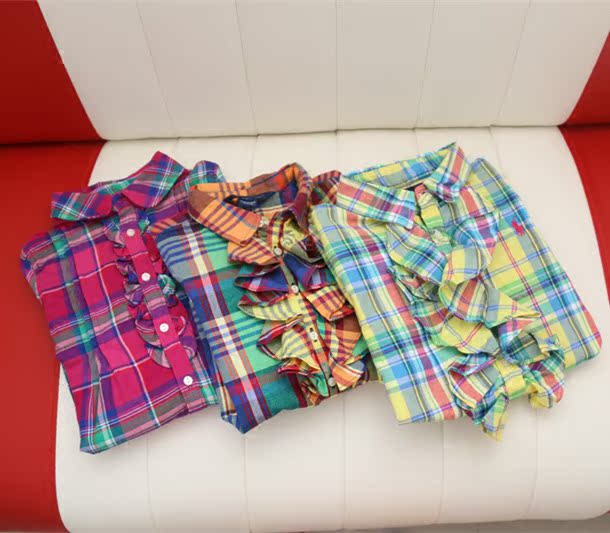 Chemise fille à manche longue en coton - Ref 2085981 Image 1