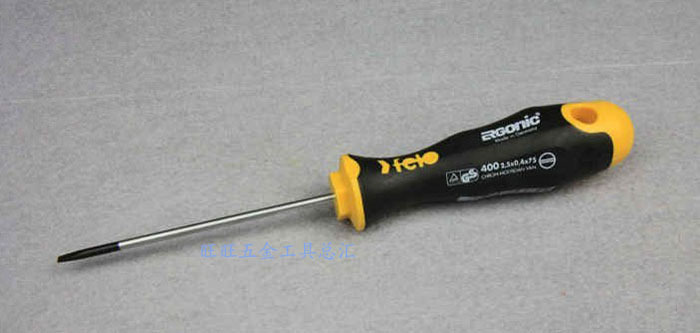 进口德国飞龙felo工具 400系列 2.5X75MM一字螺丝刀 400 022 10