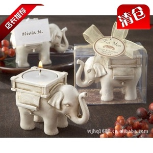 亏本赚人气创意工艺品大象蜡烛台 节日生日派对庆典用品礼物