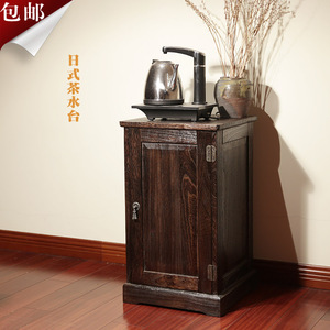 艳库/烧桐木茶水柜烧N水台茶道烧水柜自动上水电茶壶专用茶道零配