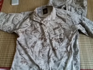 军版原品美国海军陆战队沙漠数码迷彩作战服军迷户外学生野战进口