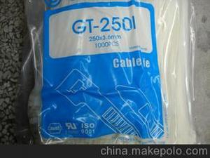 环保优质 华伟尼龙扎带GT-200M 合资大品牌 白/黑 超强拉力 1000