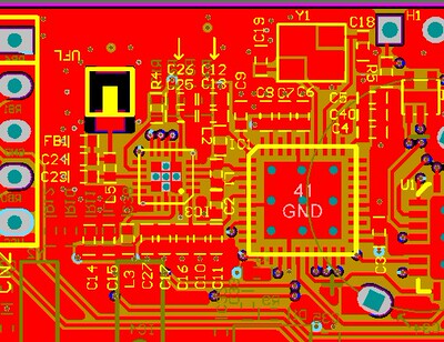 MRF24J40模块原理图pcb zigbee模块pcf8563T PIC24EP dsPIC33EPGP