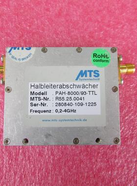 MTS进口 PAH-8000/93-TTL 0.2-4GHz,93dB,1dB步进射频数控衰减器