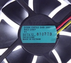 D08K 8025 24V 0.08A 04B 8CM風(fēng)扇U80T24MS4A7 Nidec 24PS2