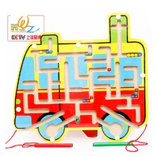 Wood Maruko Magnetic Pen Walking Bad Maze Series деревянные головоломки игрушки детские подарки на день рождения для детей приз для детей