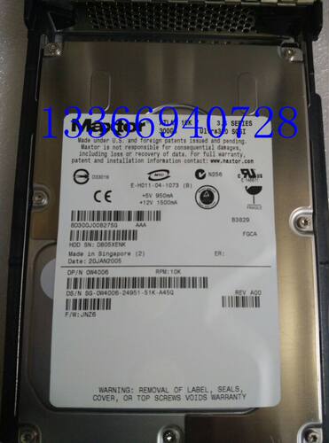 DELL 300GB ATLAS 10K 0CC317 0W4006 0CD808 U320 80针 SCSI硬盘