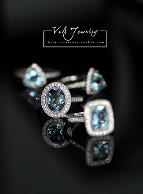 红宝 沙佛莱 海蓝宝 坦桑 钻石 翡翠 白玉 等VA高级定制成品欣赏