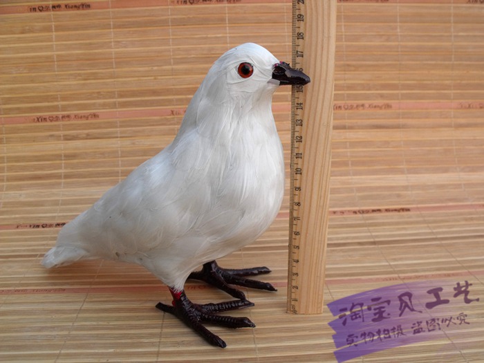 热卖橱窗园林羽毛飞鸽仿真陈列品