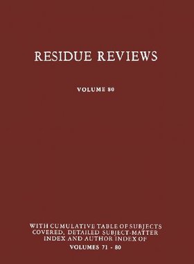 【预售】Residue Reviews: Residues of Pesticides and Ot...