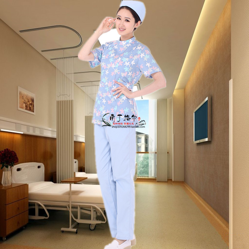白大褂分体套装积木护士服短袖夏装美容牙科口腔药店纹绣师工作服