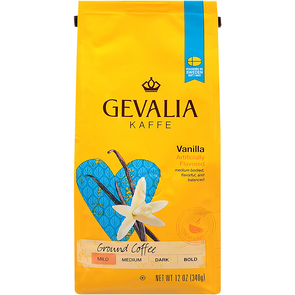 gevalia-耶瓦利亚中度烘焙 french vanilla 法国香草 咖啡粉 340g