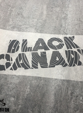 TLP镂空车贴 黑金丝雀漫画超级英雄Black Canary logo美漫贴纸