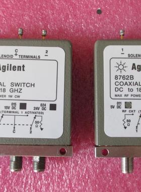 Agilent 8762B 5V 18GHz 1W SMA SPDT 单刀双掷射频微波同轴开关