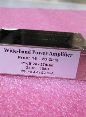 美国进口 16-20GHz 24-27dBm SMA 射频微波中功率放大器