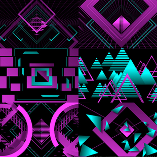 30个resolume官网高清视频素材vjLOOP大屏LED舞台背景FuchsiaJet