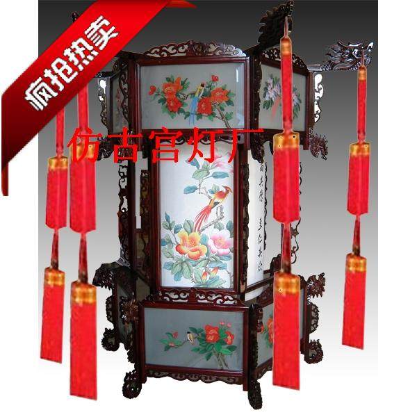 中式宫灯中式灯具古典宫灯手绘仿古宫灯木制宫灯客厅/1.5米宫灯