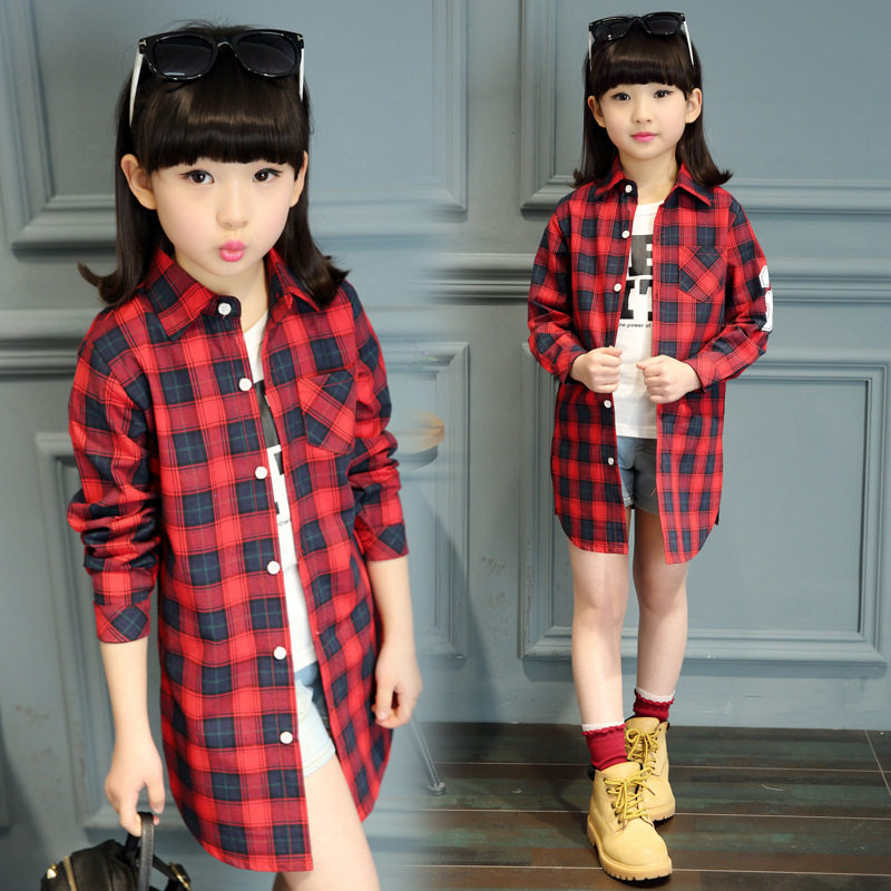 Chemise fille à manche longue - Ref 2085036 Image 1