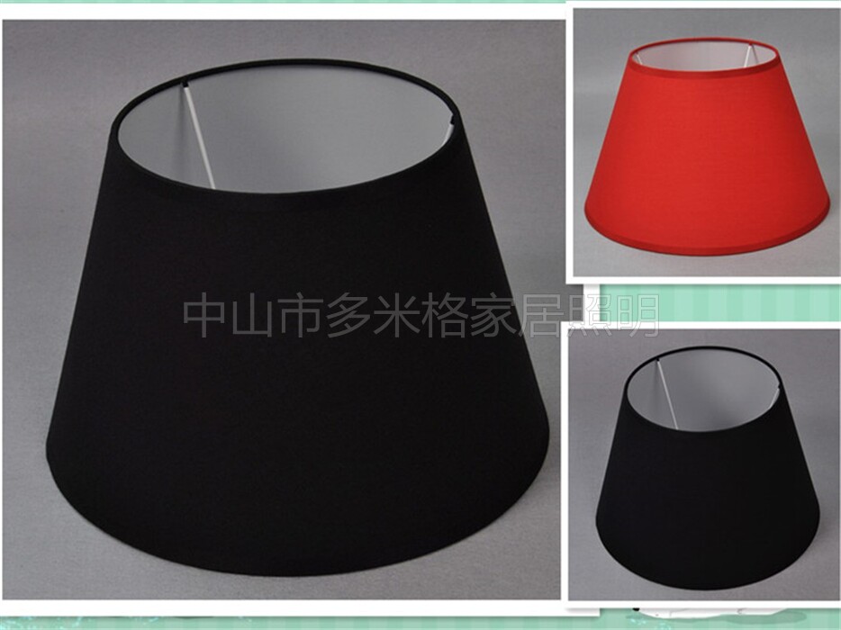 新品酷比黑色喜庆红色平贴灯罩台灯具配件