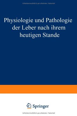 【预订】Physiologie Und Pathologie Der Leber...