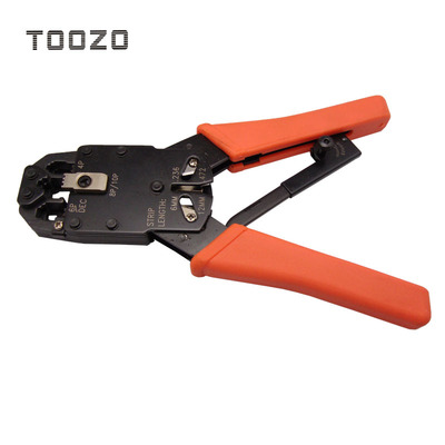 TOOZO 电讯接头压线钳网络钳网线钳电话线钳HT-200R 4、6、8芯