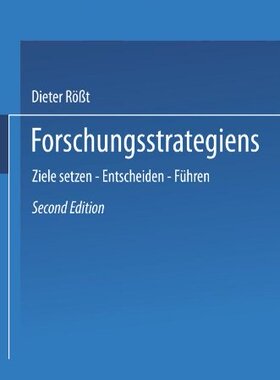 【预售】Forschungsstrategien: Ziele Setzen Entscheiden...