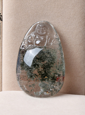 水晶雕刻件生日礼物工艺品绿幽灵