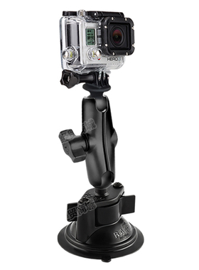 RAM-Mount RAM 铝合金标杆车载吸盘支架 GoPro-GARMIN VIRB X＆XE