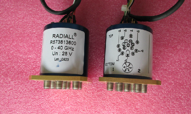 R573813600 RADIALL 40GHz SP6T 28V 2.92mm SPDT 单刀六掷开关