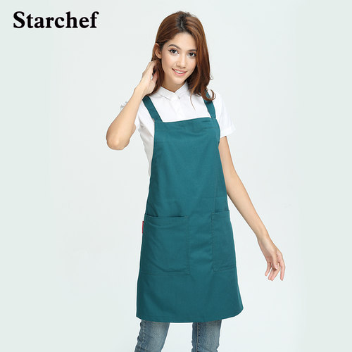 韩版简约风厨师奶茶美甲围裙