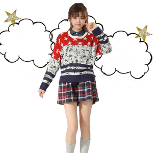 Scolar/丝柯乐  秋冬新品内搭打底毛衣提花图案143341